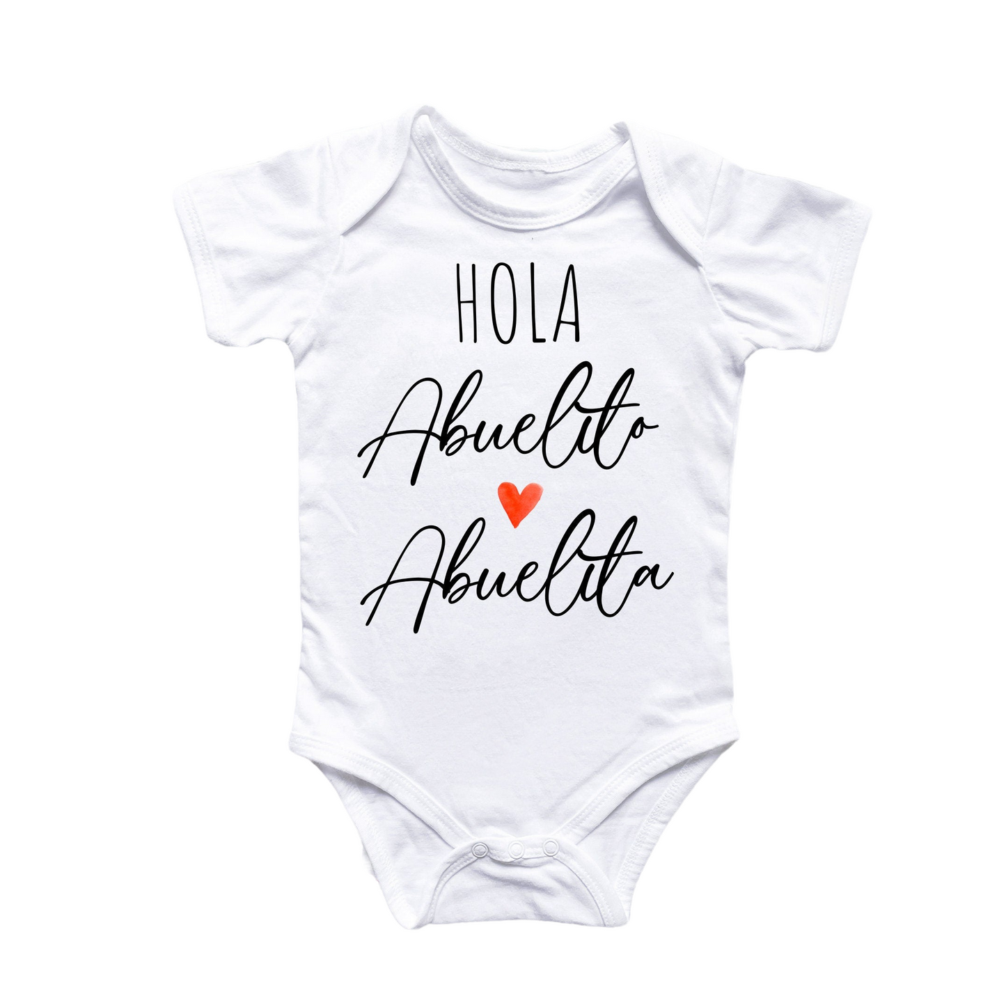 Hola Abuelitos Spanish - Baby Boy Girl Clothes Infant Bodysuit Funny Cute Newborn