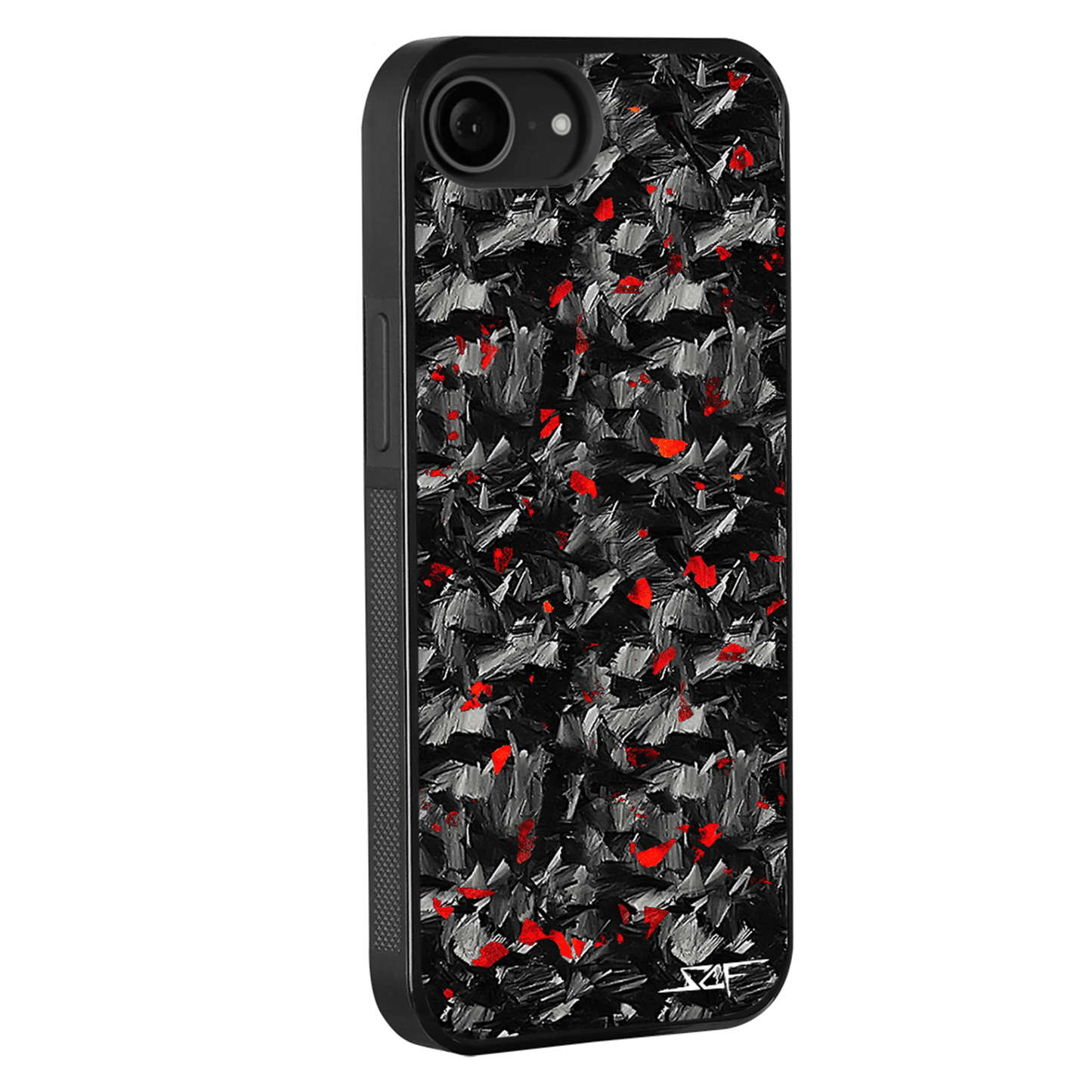iPhone | Red Flake Real Forged Carbon Fiber Phone Case | CLASSIC Series