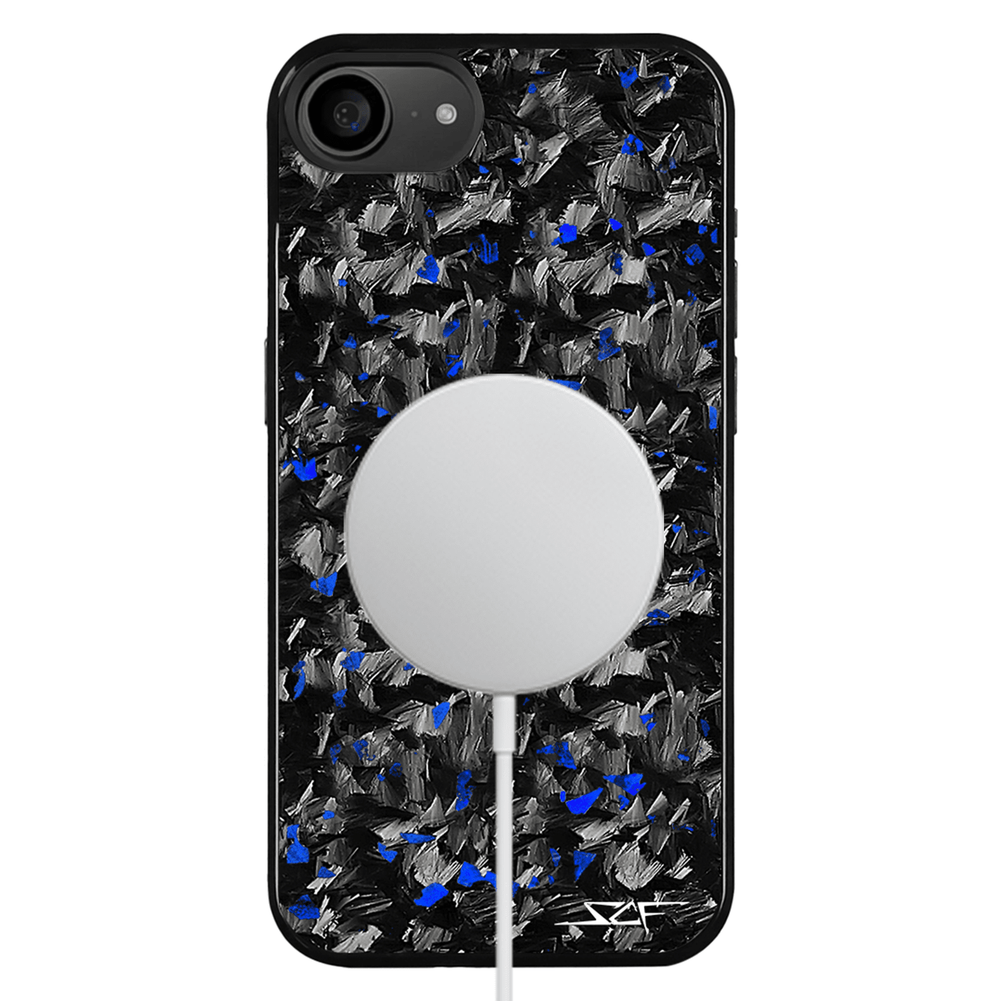 iPhone | Blue Flake Real Forged Carbon Fiber Phone Case | CLASSIC Series