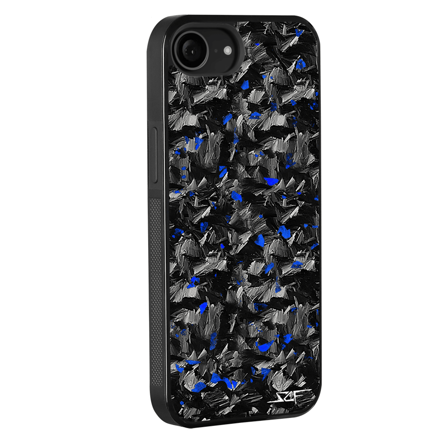 iPhone | Blue Flake Real Forged Carbon Fiber Phone Case | CLASSIC Series